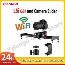 Yelangu L5 Motorized Camera Slider Awtomatikong Video Dolly Car Rail Systems Para sa DSLR Camera Sony iPhone 13 Pro na may Remote Control