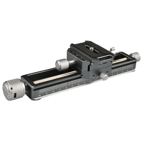 Vlogmagic VM-18 Macro Focusing Rail พร้อมสกรู-Knob Clamp แบบบูรณาการ Arca-Type Quick Release System สำหรับการถ่ายภาพมาโคร