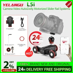 YELANGU L5i Kamera Video AutoDolly Motoriséiert Slider Rail Systemer Ënnerstëtzung Time-lapse Shooting APP Operatioun fir DSLR Kamera Telefon