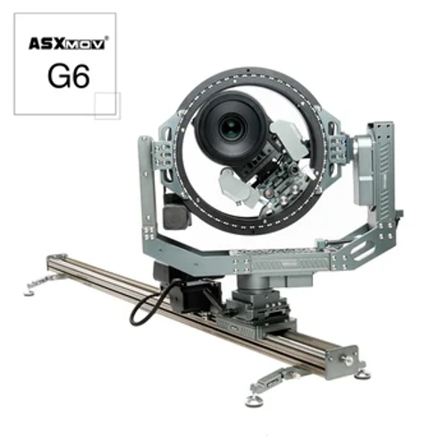 ASXMOV G6 Motorisierter Slider Anschließbarer Zeitraffer Stop-Motion-Stabilisator Schienenschienensystem Kamera mit 3D-Kopf