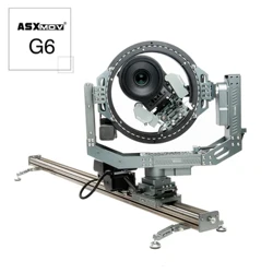 ASXMOV G6 Motoriséierte Slider Connectable Timelapse Stop Motion Stabilisator Rail Track System Kamera mat 3D Kapp