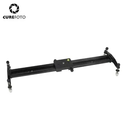 CUREFOTO 24"/60CM DSLR Rian Ceamara Dolly Slider Cobhsú Físeáin Córas Iarnróid Réidh Le haghaidh Fís Grianghrafadóireachta Acmhainn ualaigh 6kg