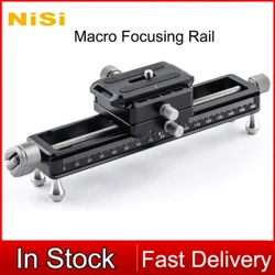 NiSi Quick Adjustment Macro Focusing Rail Slider NM-200 Portable Desktop Video Recording Track mat 360 Grad Rotéierend Klemm