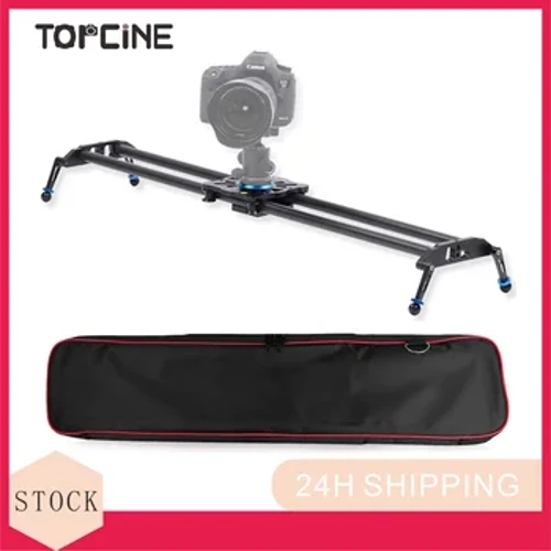TOPCINE 60 cm Camera Carbon Fiber Rail Slider Track Dolly System, Trượt mang trơn tru có độ chính xác cao với mức độ tinh thần