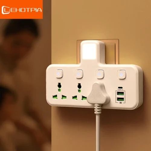 EU UK AU US Priză Priză de curent Priză de perete Multiprise Filtru de rețea universal USB Cherger comutator separat Adaptor de lumină