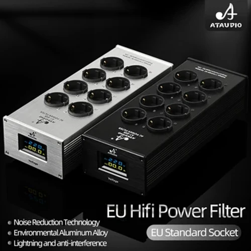 Hi-end HiFi EU filter za napajanje sa utičnicama specifičnim za EU Traka za struju protiv smetnji PA Audio Power Purifier za audio opremu