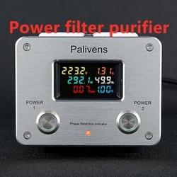 3000W 15A Audio AC Power Filter Power Socket LED Digital Display Audio Noise Filter Proteksyon ng Kidlat Palivens P20