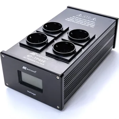 Hifi MATIHUR e-TP40E Avdio hrup AC Power Filter Power Conditioner Power Purifier Prenapetostna zaščita z EU vtičnicami Power Strip