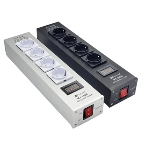 hifi Matihur MT-202E audio troksnis maiņstrāvas barošanas filtrs barošanas kondicionieris strāvas attīrītājs pārsprieguma aizsardzība ar ES kontaktligzdām strāvas sloksni