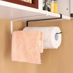 Gantung Kertas Handuk Pemegang Kabinet Di Bawah Penyimpanan Kertas Handuk Roll Pemegang Tanpa Punching Cling Film Rak Penyimpanan Perlengkapan Dapur