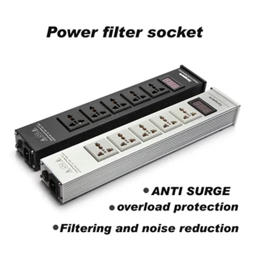 Audiowalle AC100 power filter socket proteksi kilat lan surge proteksi daya purifier