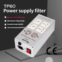 Neie Stroumfilter Blëtzschutz Socket Anti-Jamming Purifier 80V-240V Allgemeng 3000W 15A 2 Niveau Surge Protection