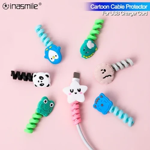 Cáp Sạc Bảo Vệ Cho Điện Thoại Cáp Dây Cuộn Cáp Kẹp Cho Chuột USB Sạc Dây Quản Lý Cáp Tổ Chức
