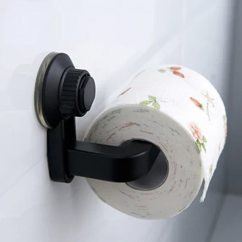 Wall Mounted Toilet Paper Roll Holder Tanpa Punching Waterproof Towel Roll Dispenser untuk Kamar Mandi Dapur Rak Cangkir Hisap