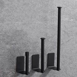Soporte de papel higiénico autoadhesivo, montaje en pared, sin perforación, dispensador de rollo de toalla de papel de acero inoxidable para baño y cocina