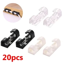 16 / 20pc Kabel Guramaçy Klipler Kabel Dolandyryş Sim Dolandyryjysy Kord eýesi USB zarýad beriş maglumatlary liniýasy Bobbin Winder diwary oturdylan çeňňek