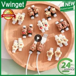 1PCS Atmung Data Line Schutzhülse Haltbar verschleißbeständeg Kabelschutzdeckel Dreckbeständeg Charger Cord Winder