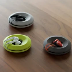 Bánh Rán Nam Châm Silicone Tai Nghe Tai Nghe Giá Đỡ Cáp Cuốn Gọn Dây Tổ Chức Hộp Dây Dây Đựng Quản Lý