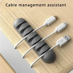 Cáp Thông Minh Giá Đỡ Silicon Linh Hoạt Quản Lý Cáp Kẹp Cuốn Gọn Dây Tổ Chức Giá Đỡ Dây Cho Tai Nghe USB Cáp Mạng