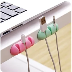 2PCS Kabel o'ragich sim organizatori ish stoli qisqichlari shnurni boshqarish IPhone zaryadlovchi ma'lumotlar liniyasini yashirish uchun eshitish vositasi shnuri ushlagichi