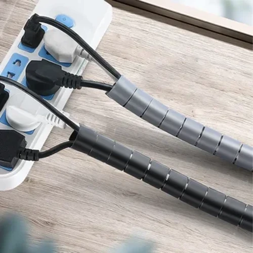 10/16 Mm Xoắn Ốc Linh Hoạt Cáp Lưu Trữ Đồ Ống Dây Bảo Vệ Quản Lý Cáp Cuốn Gọn Bàn Ngăn Nắp Cáp Phụ Kiện 1M