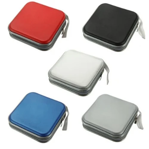 I-CD ephathekayo ye-DVD Capacity 40 Capacity EVA Storage Bag Round Holder enoziphu Izesekeli ze-CD Box Box Bags
