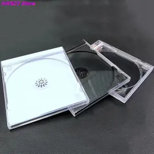 Ikhwalithi Ephezulu 1PC Ebonisa Ngaphansi Ibhokisi Le-CD Ikesi Le-CD Elingenalutho PP Ikesi le-CD Lepulasitiki Ikesi le-CD Ikesi 1-2 Amadiski