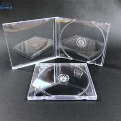 Transparent na Plastic na Isang piraso ng Disc Case CD Case Makapal na CD DVD Disc Box Storage Organizer Box Album Box Cases