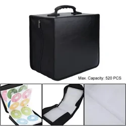 360/400/520 Cakram Portabel CD DVD Dompet Pemegang Tas Case Album Organizer Kotak Penyimpanan Media Ritsleting CD Lengan Tas Kasus Kotak Album