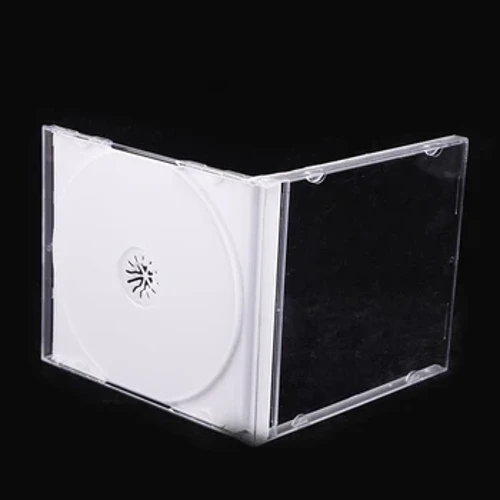 Tragbare Kunststoff-DVD-Hülle, tragbare transparente CD-Aufbewahrungsbox, CD-Verpackungshülle, langlebige DVD-Box für Heimkino-Shop