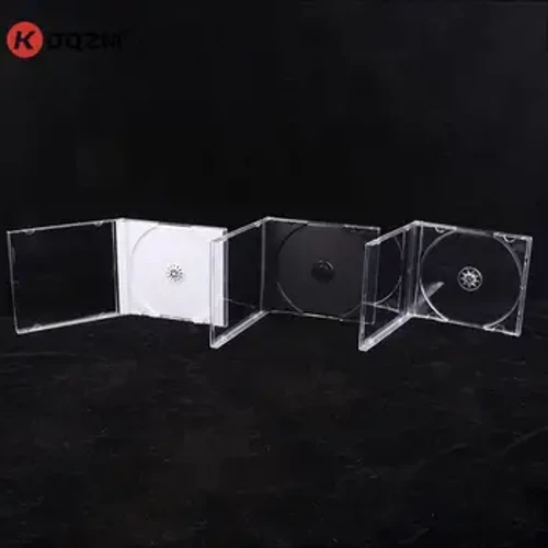 1 Máy Tính Trong Suốt Đĩa Đơn Hộp Lưu Trữ Đáy Hộp CD Nhựa Rỗng DVD Ốp Lưng CD Dung Lượng 1-2 Đĩa rõ Ràng CD Viên Ngọc Ốp Lưng