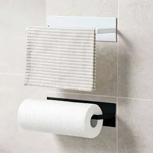1 Máy Tính Thép Carbon Đựng Khăn Giấy Không Đục Lỗ Treo Tường Có Giá Để Đồ Hộ Gia Đình Móc Treo Giấy Nhà Bếp Phụ Kiện Phòng Tắm