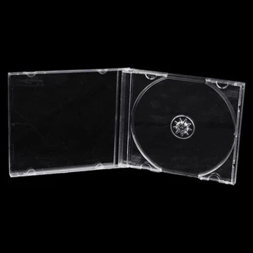1Pc Transparent na Plastic Single Piece Disc Case CD Case Makapal CD DVD Disc Box Storage Organizer Box Album Box Cases