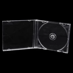 1Pc Paʻa Paʻa ʻAiʻoniʻoni Hoʻokahi ʻāpana Disc Case CD Case mānoanoa CD DVD Disc Box Storage Organizer Box Album Box Cases