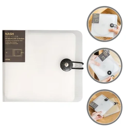 CD Case Binder CD Storage Book Cd Volume With Pockets Disc Storage Pouch DVD Binder Protector CD Bag PP Carrying Case 2024 New