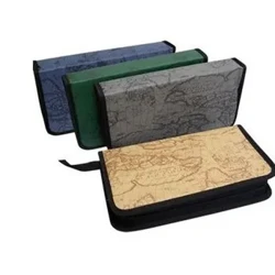 New CD Case World Map Pattern CD Bag 80 Disc Capacity For Home Or Car CD Bag