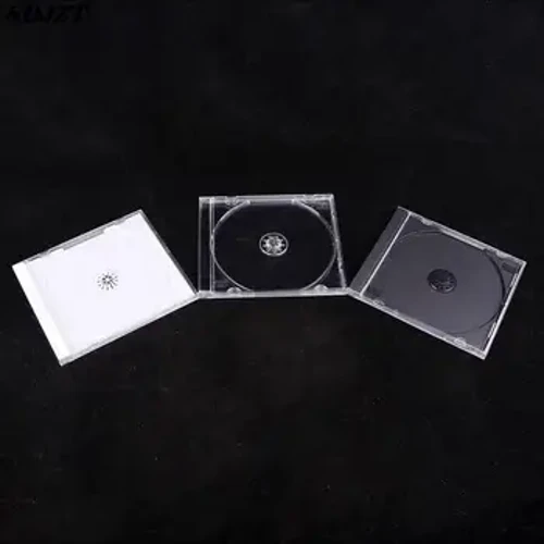 Household Standard Single Disc Storage Box DVD Case CD Case Empty Clear Plastic CD Jewel Case Disc CD Box 14.2cm*12.4cm*1.0cm