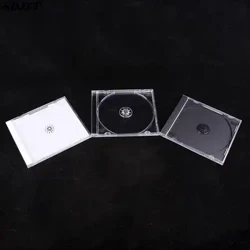 Household Standard Single Disc Storage Box DVD Case CD Case Empty Clear Plastic CD Jewel Case Disc CD Box 14.2cm*12.4cm*1.0cm