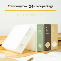Creative and Colorful 24-into CD-ROM Storage Box Dust-proof and Moisture-proof Bedroom Car Special CD Bag Cd Case Rangement Dvd