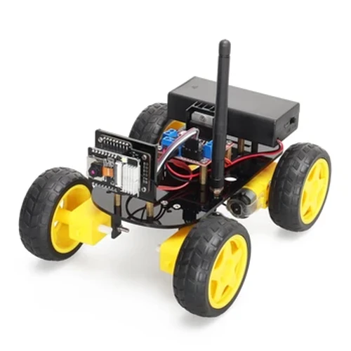 4WD سيارة روبوت ذكية ESP32 كاميرا واي فاي مجموعة أتمتة لبرمجة اردوينو ESP روبوت مع هوائي التعلم مجموعة الترميز الكاملة
