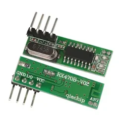 Mhz Superheterodyne RF-mottaker og sendermodul for Arduino trådløst modulsett 433Mhz fjernkontroll