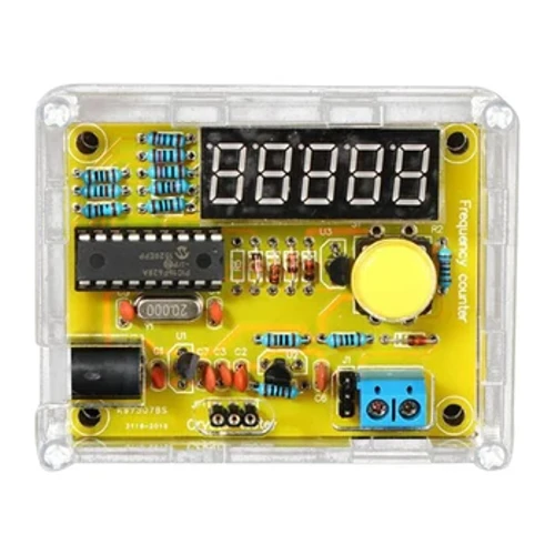 1Hz-50MHz Crystal Oscillator Frequency Counter Meter 5-cifret Display Frequency Counter Tester med Shell Case DIY Kits