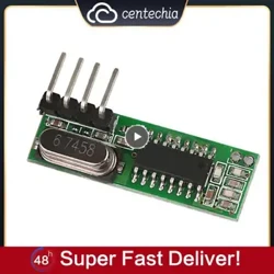 Mhz Superheterodyne RF vevő és adó modul Arduino vezeték nélküli modulkészlethez 433Mhz távirányító