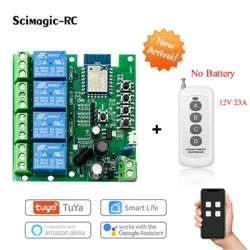220V relé WiFi Smart Switch TUYA App diaľkové ovládanie Smart Home Automation Systém RF 433 Časovač prepínača motora prijímača Alexa