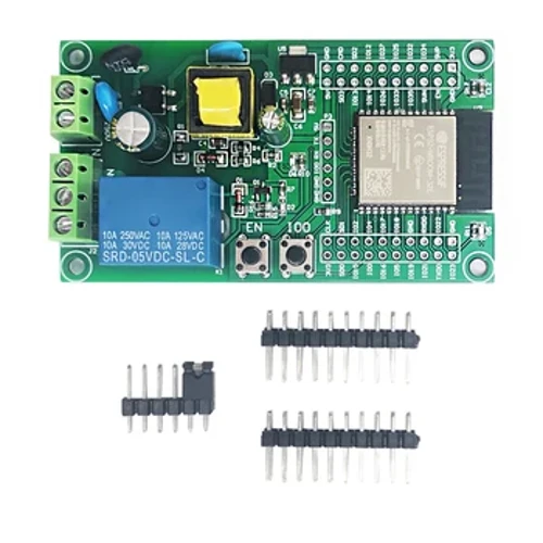 AC90-250V ESP32 WIFI Bluetooth Bwrdd Datblygu Ras Gyfnewid Sengl Modiwl Awtomatiaeth Newid Rheolwr Smart