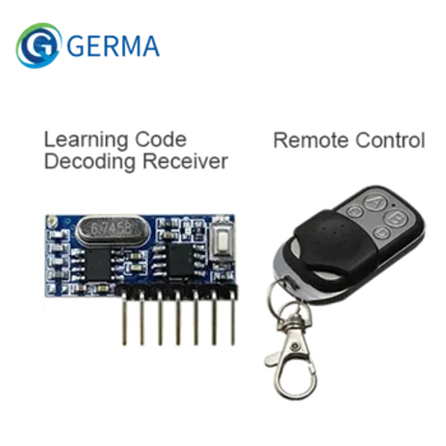 GERMA RF 433mhz предавател 4 бутона за дистанционно управление + модул за приемник фиксиран EV1527 декодиране 4CH изход с обучаващ се DIY комплект
