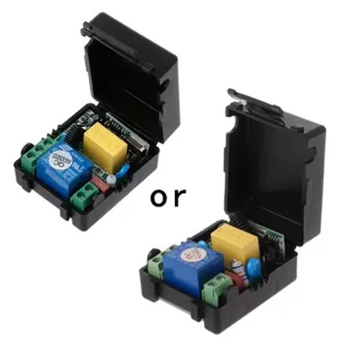 AC 220V 10A 1CH RF 433MHz Simsiz uzakdan dolandyryş dolandyryş kommutator moduly + Akylly öý üçin geçiriji toplum