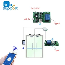 eWeLink swichi ya wifi DC 5V 12v 24v 32v Inching/Kujifungia moduli ya Upeanaji wa waya isiyo na waya Smart home Automation kwa ufikiaji wa Mlango