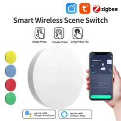 I-Tuya Zigbee Smart Wireless Scene Inkinobho Yokushintsha Isilawuli kude se-Multi-scene Linkage ConSupport I-Alexa Goolge Umsizi Wezwi Wasekhaya
