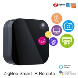 ZigBee Smart IR-Fernbedienung funktioniert mit Alexa Google Home Kabellose Fernbedienung mit Tuya-Antrieb für Smart Home